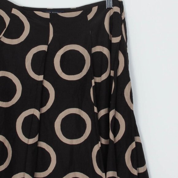 Banana Republic Geometric A Line Silk Blend Skirt Old Money Minimalist Size 4P - Picture 2 of 6